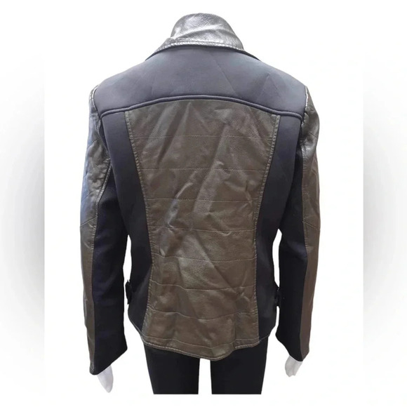 Guess Moto Faux Leather  Jacket Size Large - Picture 3 of 11